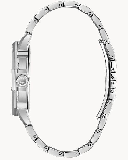 Bulova Crystal Accent Silver Tone Watch