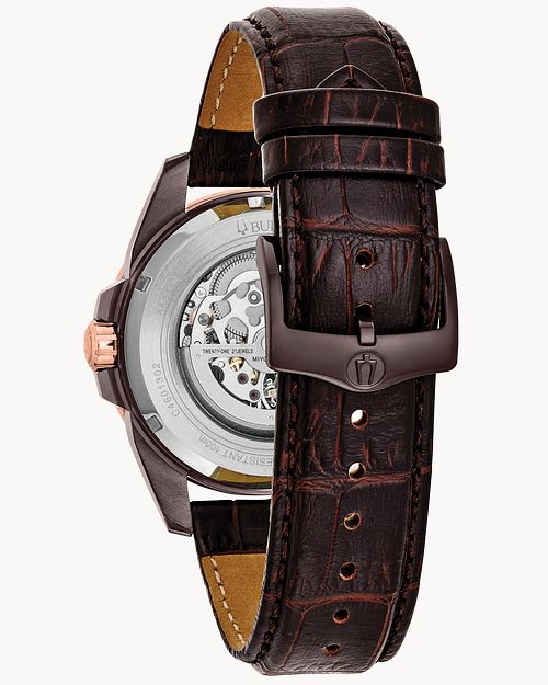 Bulova Exposed Mechanism Hand Wind Watch