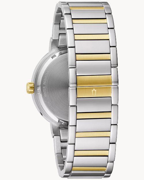 Bulova Stainless Steel Two Tone Watch