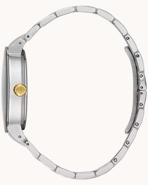 Bulova Stainless Steel Two Tone Watch