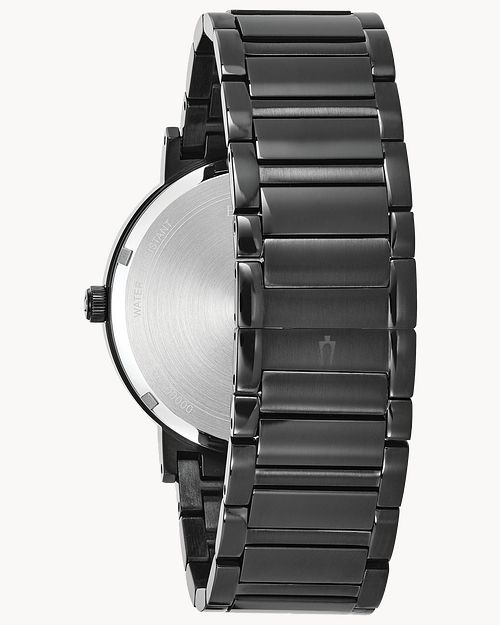 Bulova Black Stainless Steel with Diamonds
