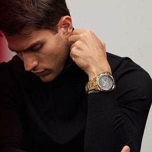 Bulova Precisionist Gold Tone Diamond Accent Watch