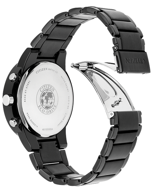 Citizen Full Black Eco Drive Chronograph Watch