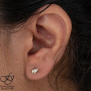 10K Yellow Gold Diamond Earrings