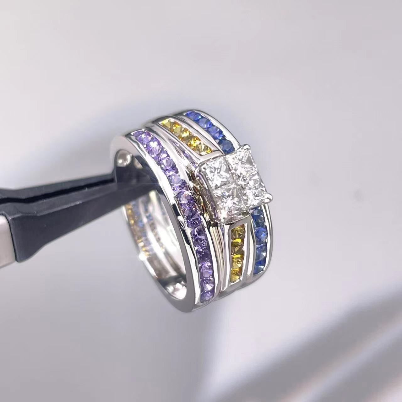 Birthstone Wedding Set