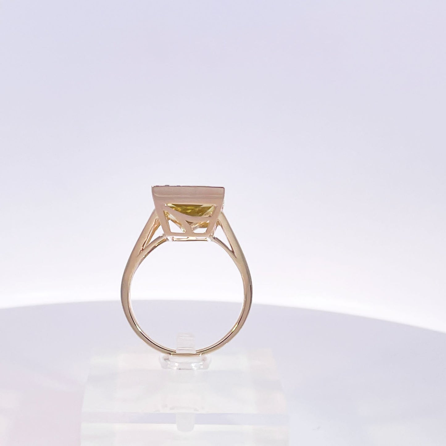 Yellow Quartz Ring