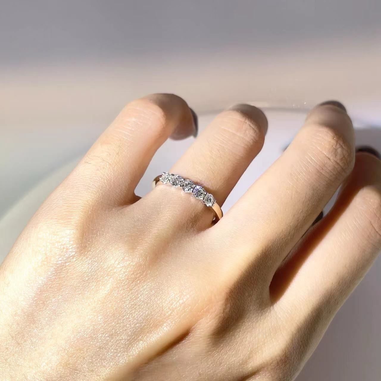 Claw Set Diamond Band