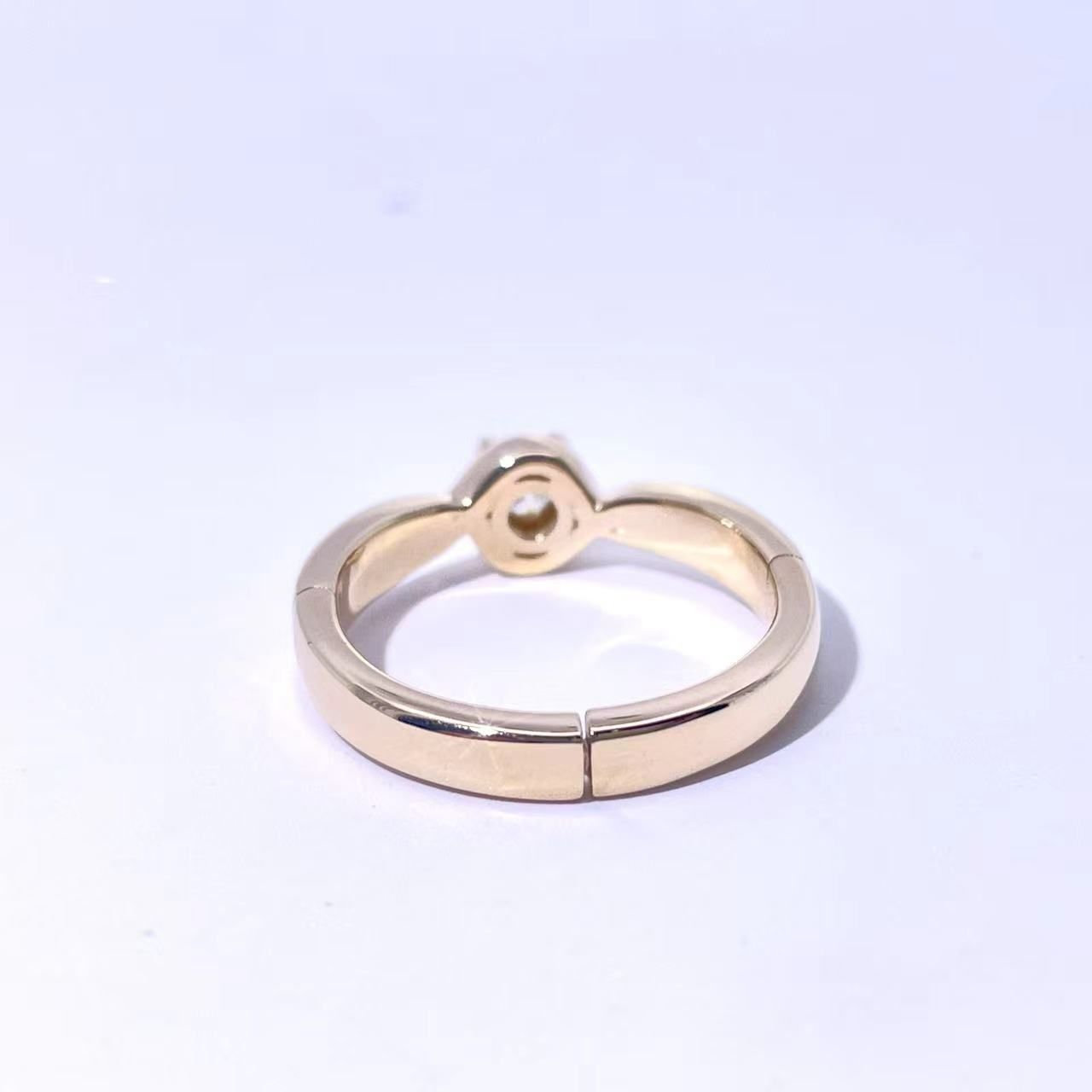 Yellow Gold Diamond & Garnet Engagement Ring
