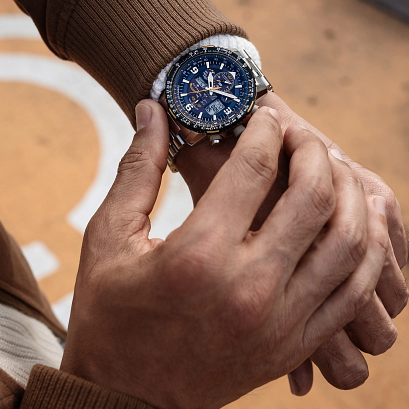 Citizen Eco Drive Promaster Skyhawk Blue & Stainless Steel Watch