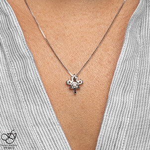 10K Rose Gold Silver Canadian Diamond Necklace
