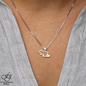 10K Yellow Gold Diamond Beaver