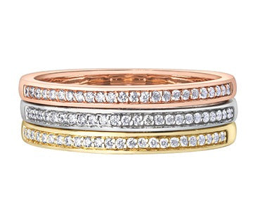 10K White Gold Diamond Band