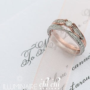 10K Rose Gold Diamond Ring