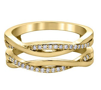 Yellow Gold Braided Diamond Jacket