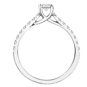 10K White Gold Diamond Ring