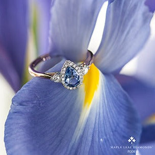 14K Rose Gold Tanzanite & Diamond Ring