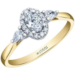 14K Yellow & White Gold Diamond Ring