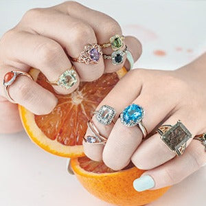 White Gold White Topaz Ring