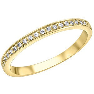 10K White Gold Diamond Band