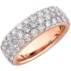 10K Gold Wide Diamond Band