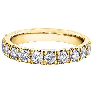 10K Yellow Gold 1.00ct Diamond Band