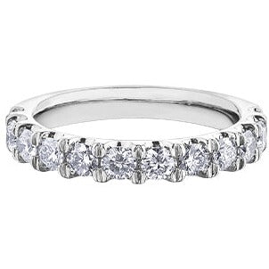 18K White Gold Palladium Diamond Band