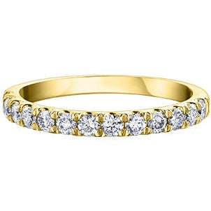 10K Yellow Gold Half Carat Diamond Band