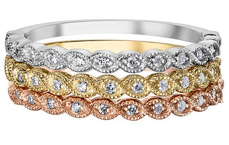 10K Rose Gold Diamond Ring