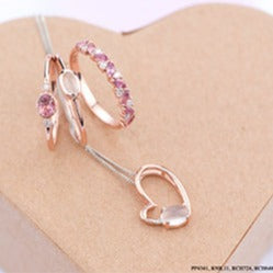 Pink Tourmaline Diamond Chi Chi Ring