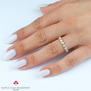 14K Yellow Gold Diamond Sapphire Band