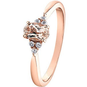 10K Rose Gold & Morganite Ring