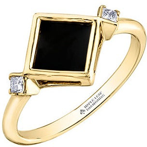 10K Yellow Gold Onyx Ring