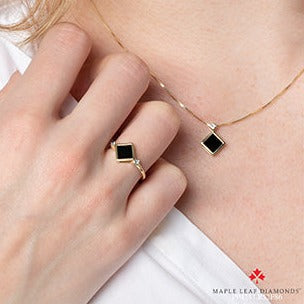 10K Yellow Gold Onyx Ring