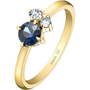 14K Yellow Gold Wild Trio Ring