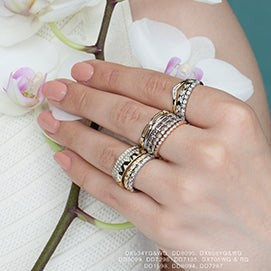 10K Gold Diamond Chi Chi Ring