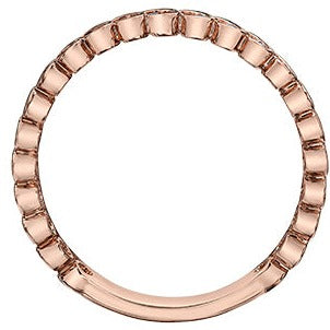 10K Rose Gold Loopy Diamond Chi Chi Band