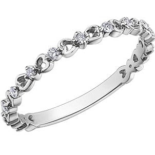 10K Gold Diamond Heart Chi Chi Band
