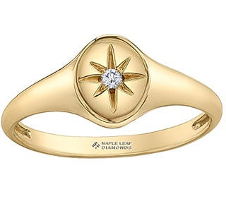 10K Yellow Gold Signet Ring