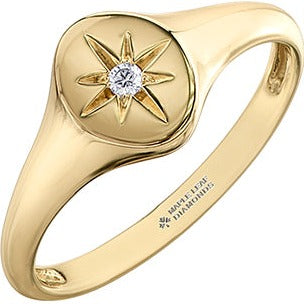 10K Yellow Gold Signet Ring