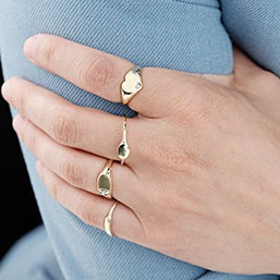 10K Yellow Gold Oval Signet Ring