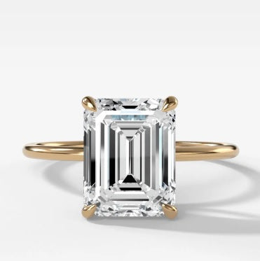 14K Yellow Gold Lab Grown Diamond Engagement Ring