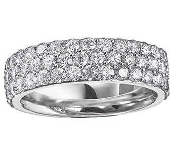 10K Gold Wide Diamond Band