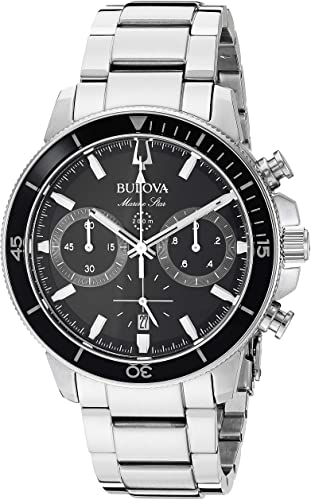 Bulova Marine Star Silver Tone Chronograph Watch