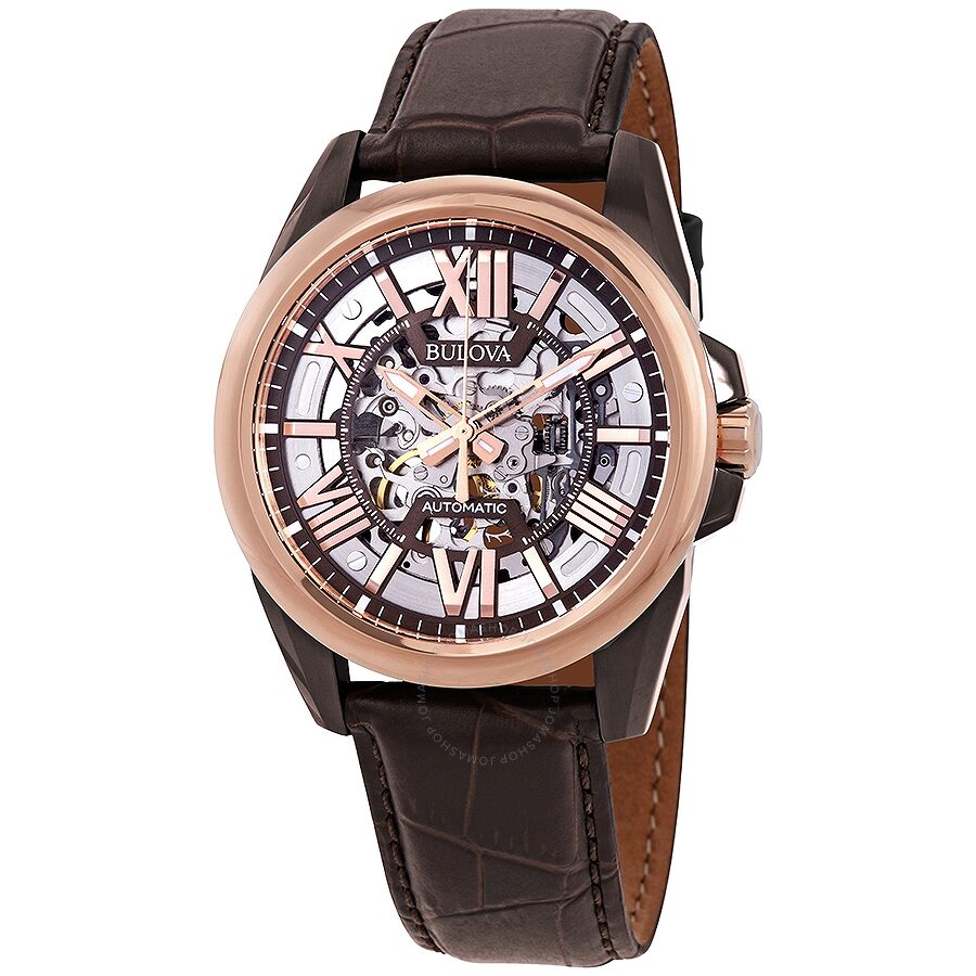 Bulova Exposed Mechanism Hand Wind Watch