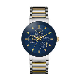 Bulova Stainless Steel Two Tone Watch
