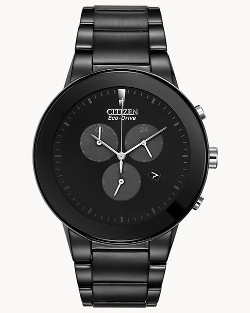 Citizen Full Black Eco Drive Chronograph Watch