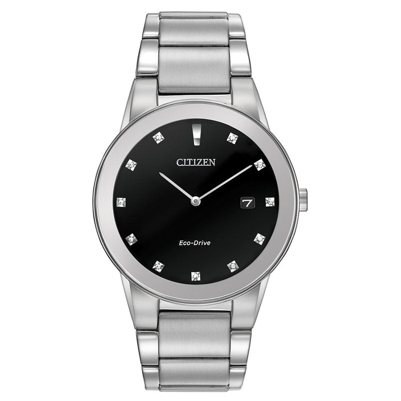 Citizen Eco Drive Stainless Steel Diamond Watch