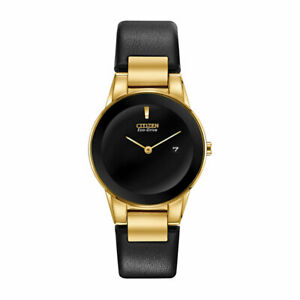 Citizen Eco Drive Black Leather Watch