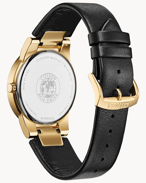 Citizen Eco Drive Black Leather Watch