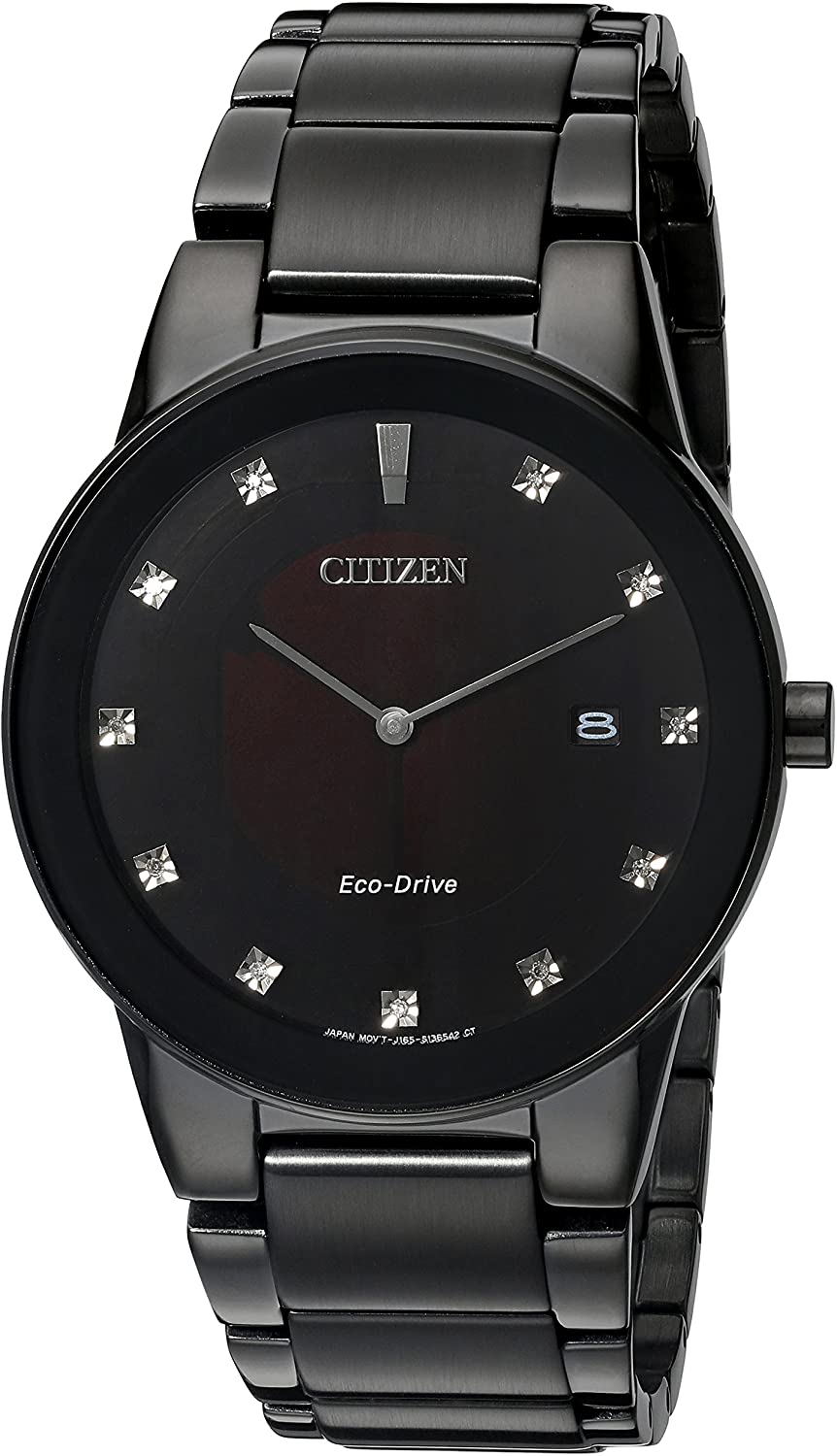 Citizen Eco Drive Full Black with Diamonds Watch